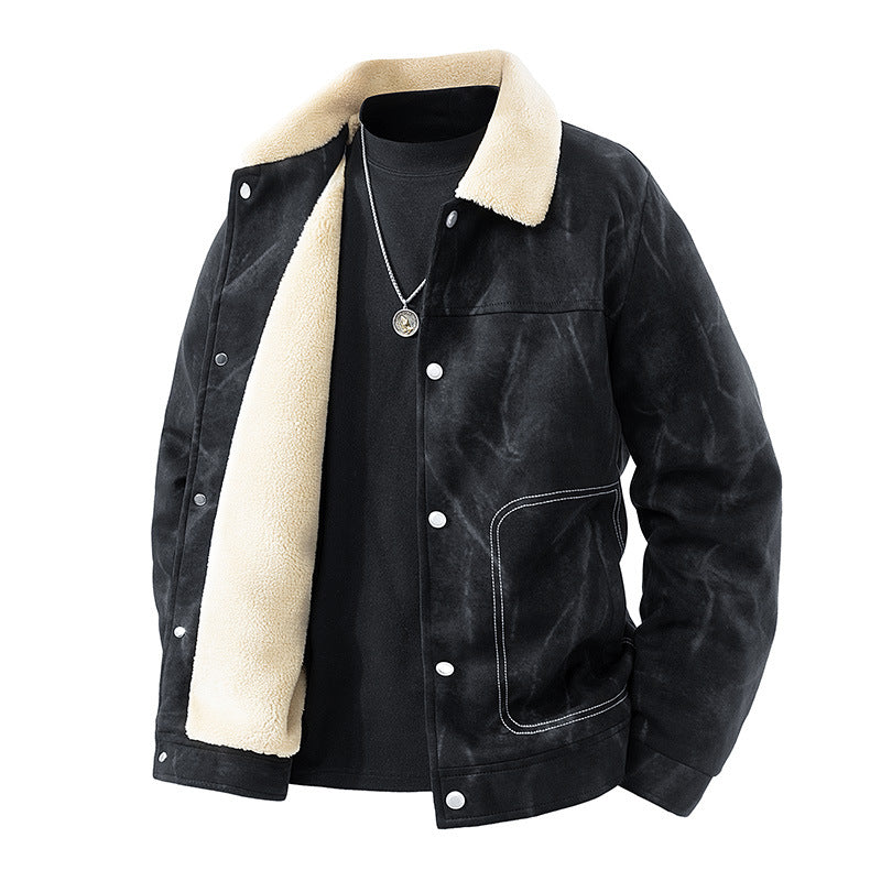 Men's Fashion Jacket with Teddy Fur Lining Mune Fashion