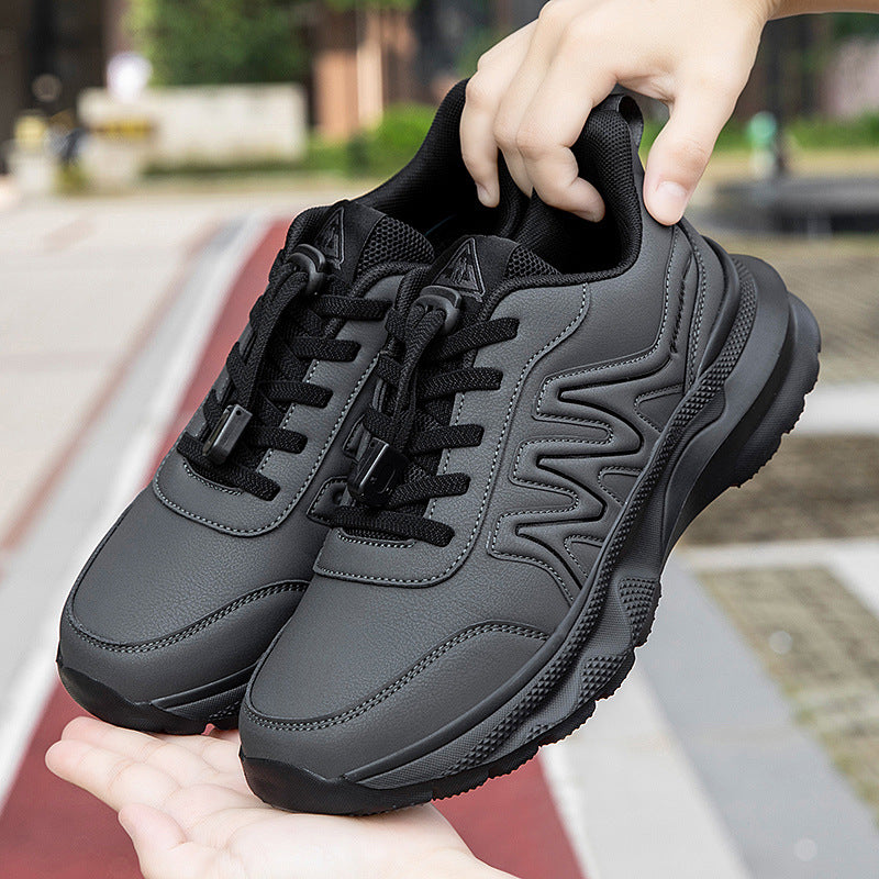 Men's urban comfort sneakers with cord lock, padded heel and shock-absorbing lightweight foam sole Mune Fashion