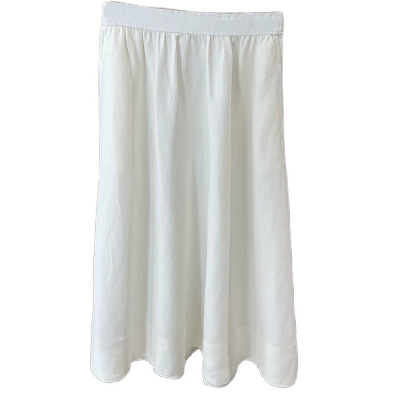 Ladies Elegant, airy Maxi skirt with elastic waistband Mune Fashion