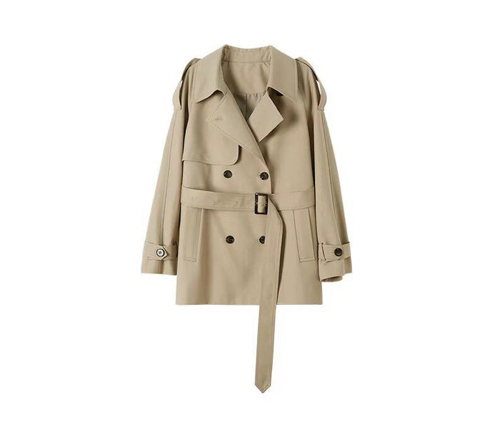 Women Fashionable Trench Coat with Tailored Cut Mune Fashion