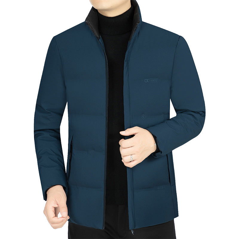 Men's lightly quilted stand-up collar functional jacket with slim silhouette Mune Fashion