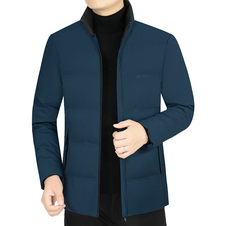 Men's lightly quilted stand-up collar functional jacket with slim silhouette Mune Fashion