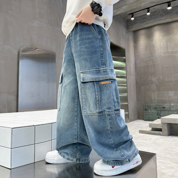 Men's cargo jeans with a casual fit and functional pockets Mune Fashion