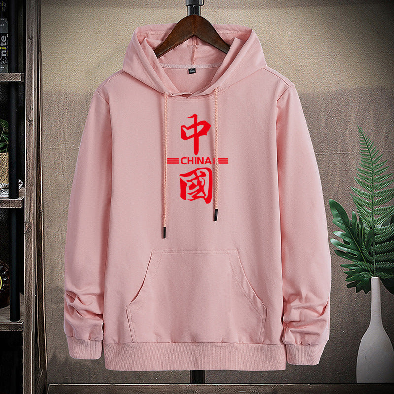 Unisex hoodie with Chinese print, kangaroo pocket and regular fit Mune Fashion