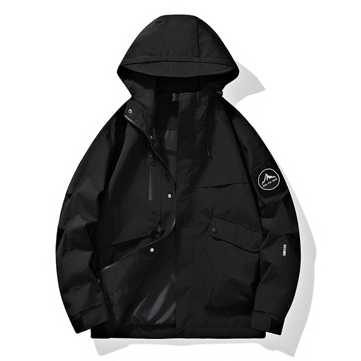 Men's Modular Rain and Wind Parka with welded seams, concealed zippers, and utility pockets Mune Fashion