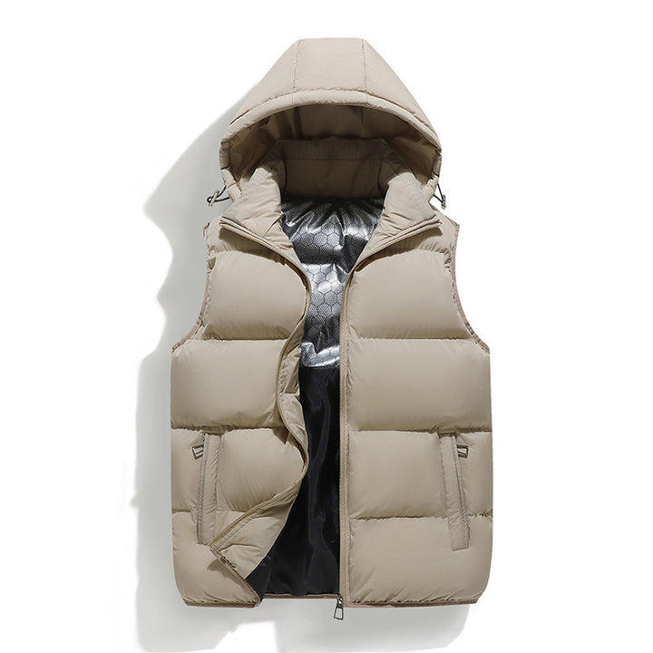 Men's Padded Vest with Hood Mune Fashion