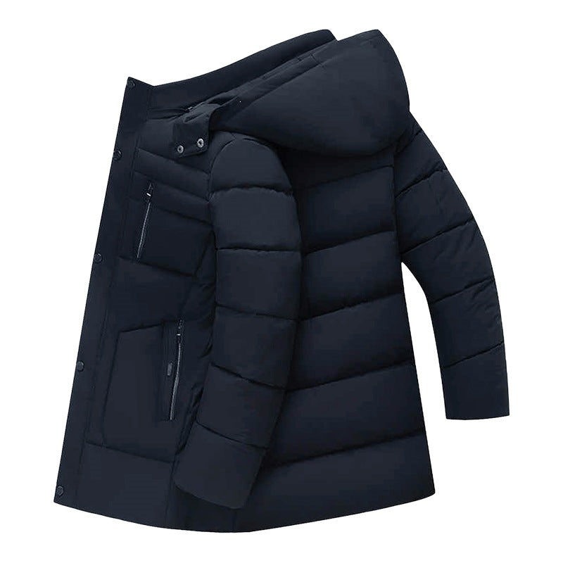 Men's Padded Parka Jacket with Hood, Teddy Lining & Windproof Insulation Mune Fashion