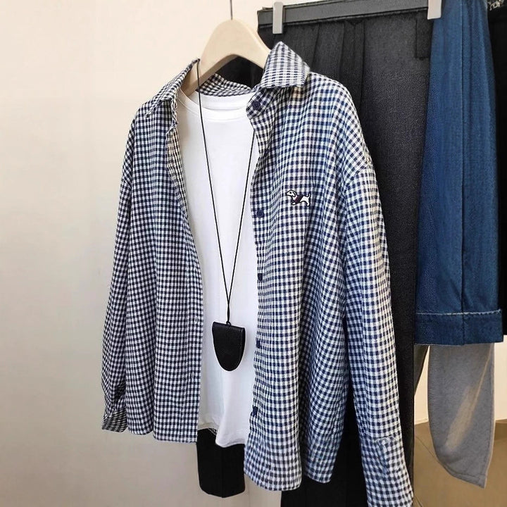 Men's Checkered Shirt Overlay Mune Fashion