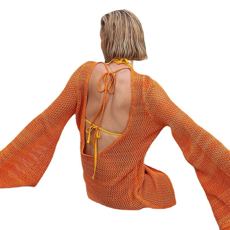 Ladies airy crochet kimono Mune Fashion
