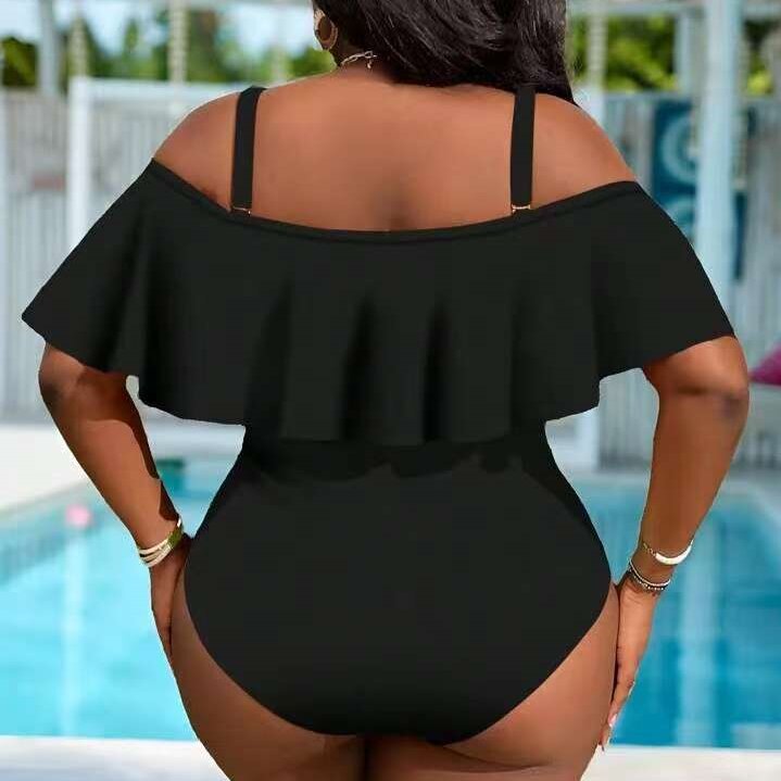 Women's One-Piece Swimsuit with Playful Ruffle Design Mune Fashion