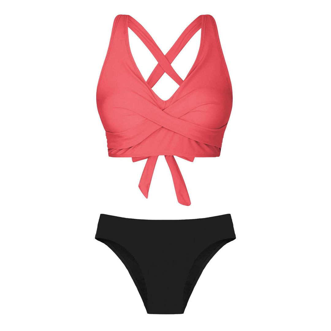 Women's Two-Piece Swimsuit with Floral Design Mune Fashion