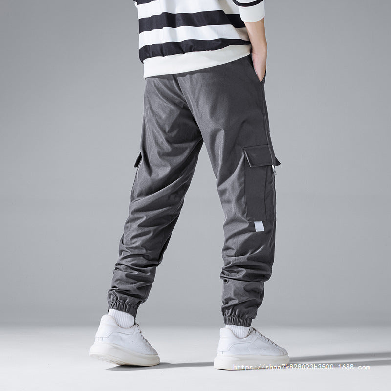 Men's Multifunctional Cargo Joggers with Flap and Belt Details Mune Fashion