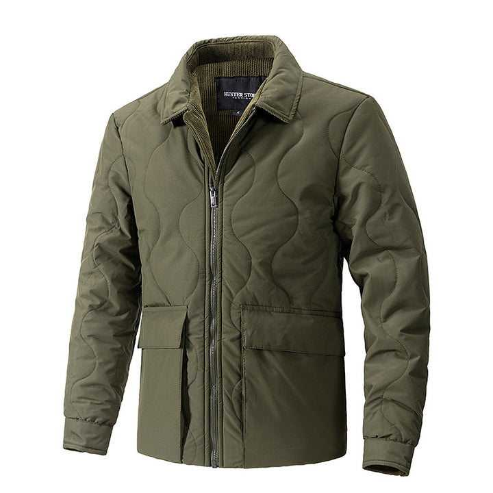 Men's quilted thermo field jacket with zipper Mune Fashion