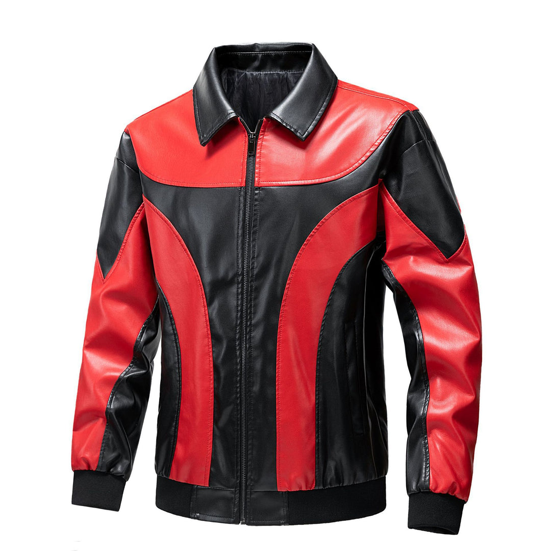 Men's Sporty Leather Jacket Mune Fashion