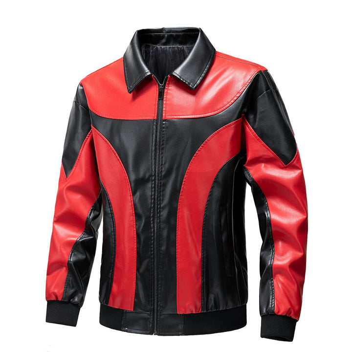 Men's Sporty Leather Jacket Mune Fashion