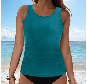 Women's Tankini Top with Ruching Mune Fashion