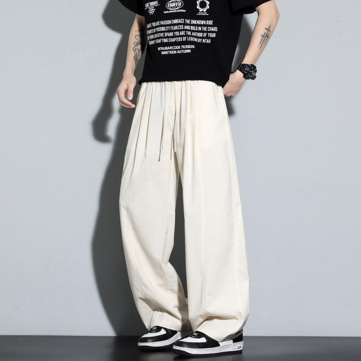 Women Wide Layered Lounge Pants with Cargo Details & Elastic Drawstring Mune Fashion