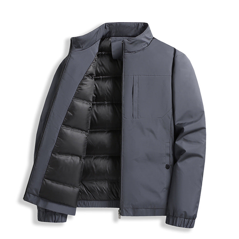 Men's nano thermal padded jacket with stand-up collar and windproof outer material Mune Fashion