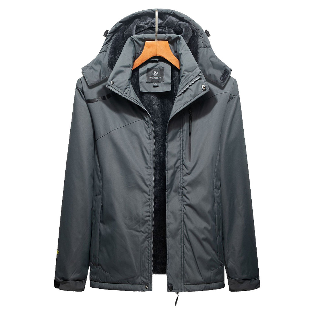 Women's functional parka with removable hood and warming fleece lining Mune Fashion