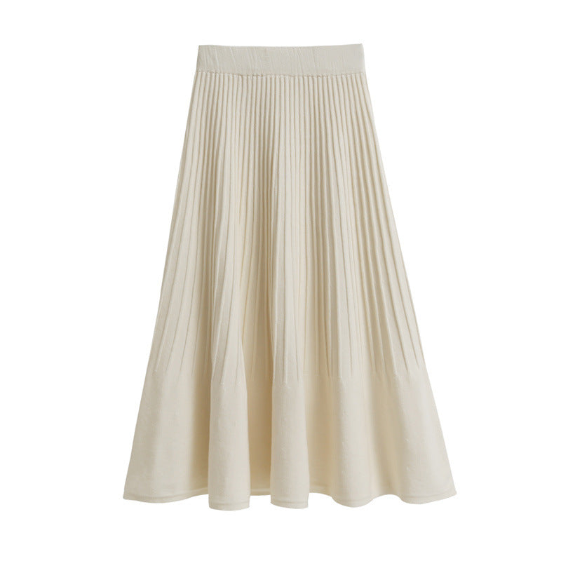 Ladies Pleated A-Line Skirt Mune Fashion