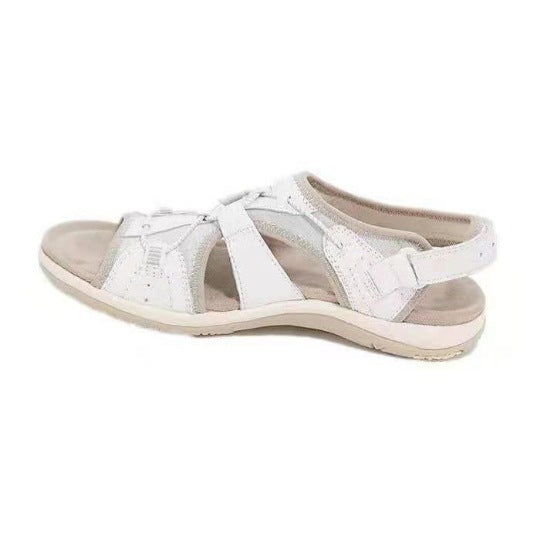 Women's Sporty Comfort Sandal with Padded Footbed and Velcro Heel Strap Mune Fashion