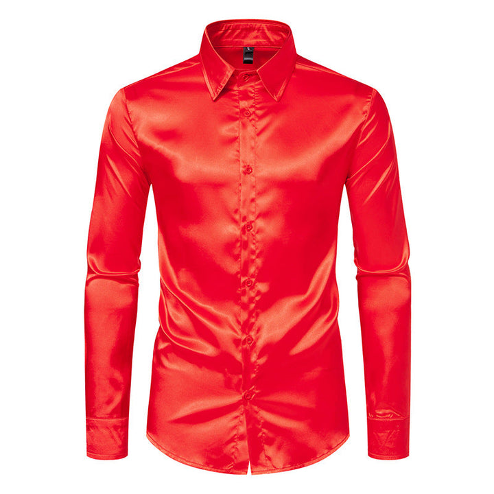 Men's Silk Shirt Mune Fashion