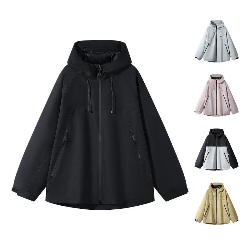 Unisex Water-repellent two-tone softshell jacket with hood Mune Fashion
