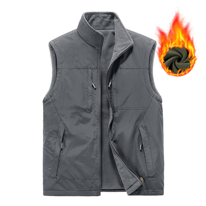 Men's Reversible Vest with Fleece Lining Mune Fashion