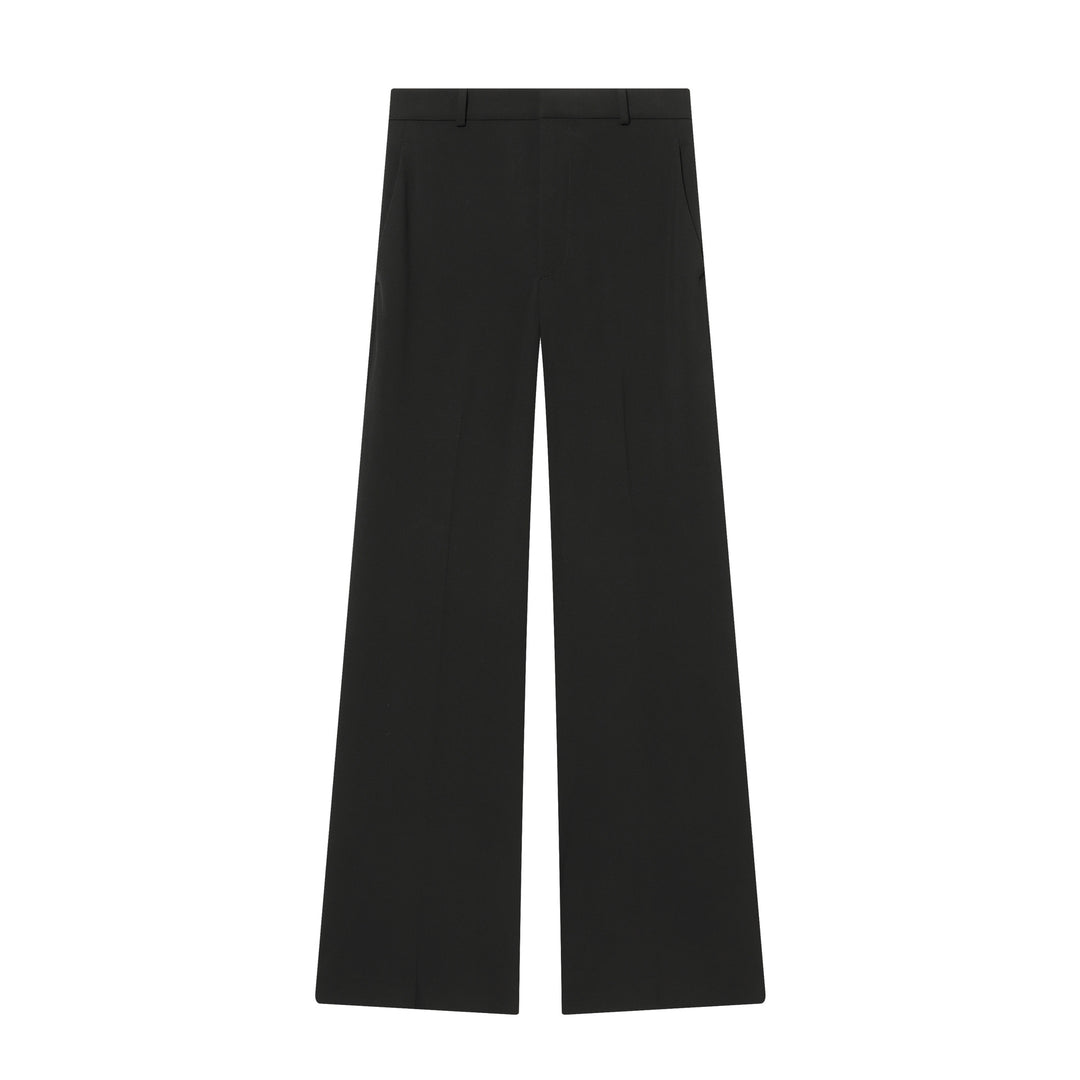 Women's high-waisted wide-leg suit trousers with crease and straight leg Mune Fashion
