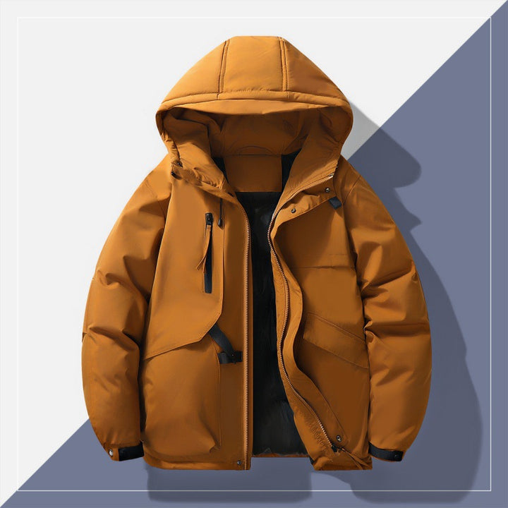 Men's Insulated Parka Jacket with Hood Mune Fashion