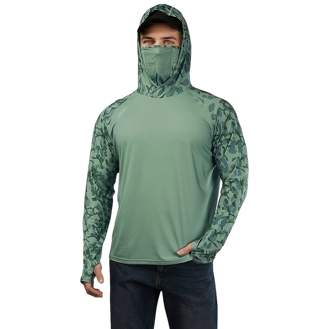 Men's Sporty Long Sleeve Shirt with Hood