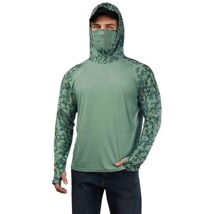 Men's Sporty Long Sleeve Shirt with Hood
