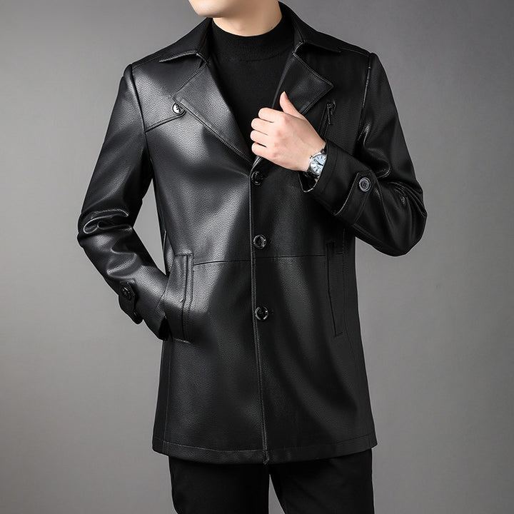 Men's Fashion Faux Leather Jacket Mune Fashion
