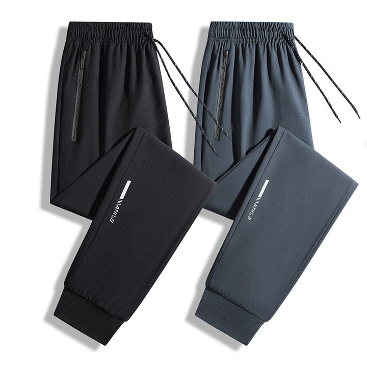 Men's Sporty Jogging Pants with Practical Zipper Pockets Mune Fashion