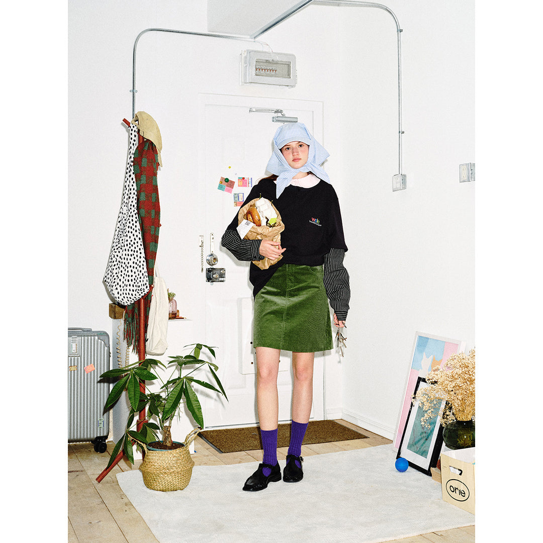 Unisex Layered Long Sleeve Shirt with Henley Placket and Striped Sleeve Inserts Mune Fashion