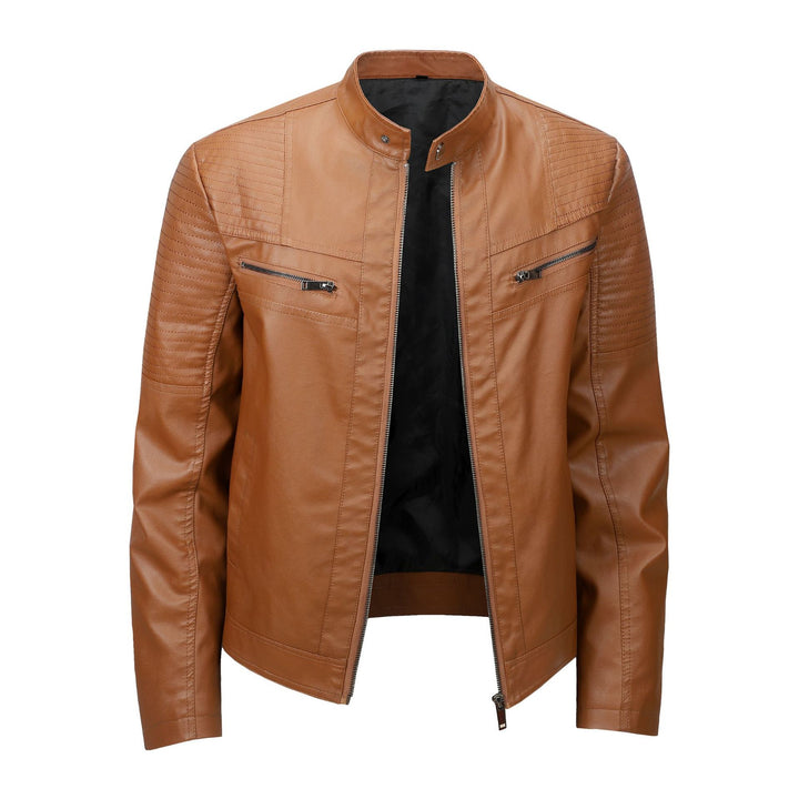 Men's fashionable and high-quality leather jacket Mune Fashion