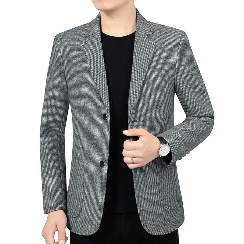 Men's Slim Fit Blazer with fine structure and classic button placket Mune Fashion
