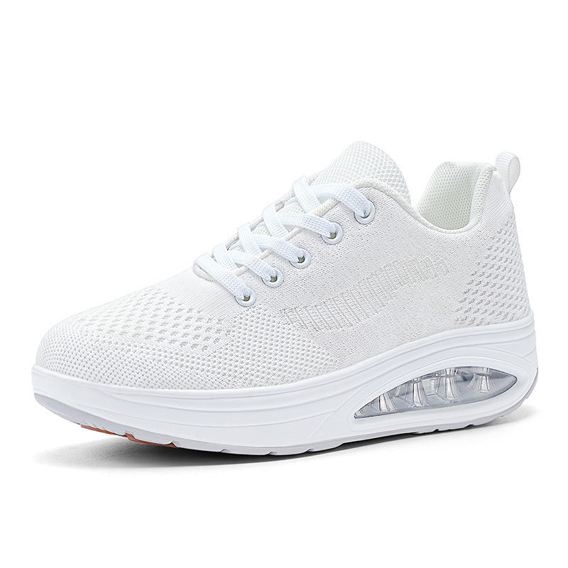 Women's breathable platform walking sneakers with visible air chamber and orthopedic comfort sole Mune Fashion