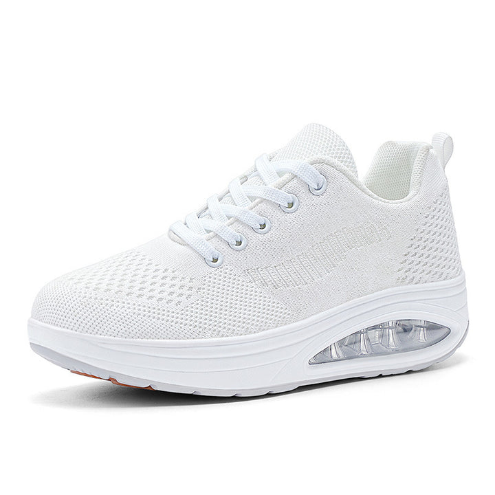 Women's breathable platform walking sneakers with visible air chamber and orthopedic comfort sole Mune Fashion