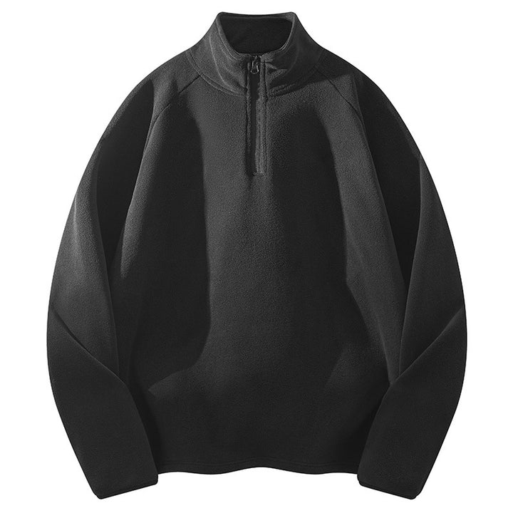 Women's Sports Fleece Jacket with Stand-Up Collar Mune Fashion