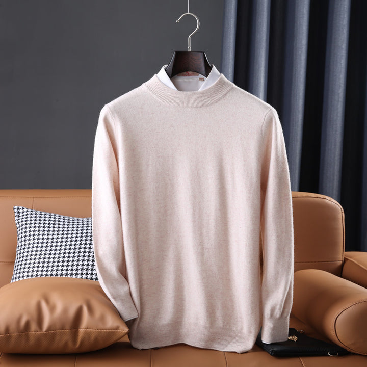 Men's Fine Turtleneck Sweater in Slim Minimal Silhouette made of Wool-Cashmere Mix Mune Fashion