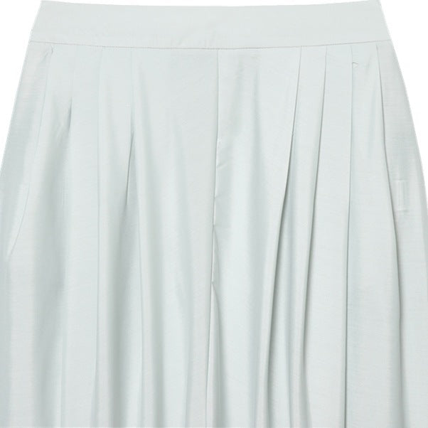 Women's High-Waisted Pleated Harem Pants with Tucks and Tapered Leg Mune Fashion