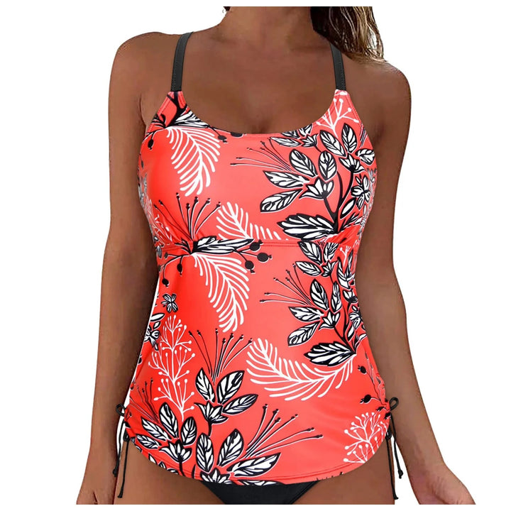 Women's Casual Tankini Top with Lacing Mune Fashion