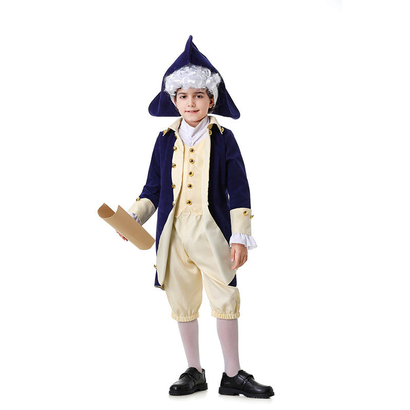 Boys historical costume with tailcoat and tricorn Mune Fashion