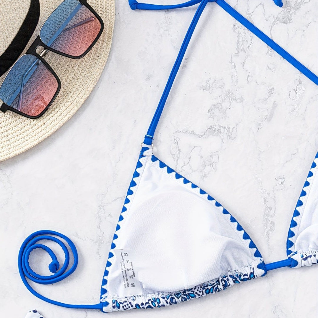 Women's Triangle Bikini with Playful Knot Design Mune Fashion