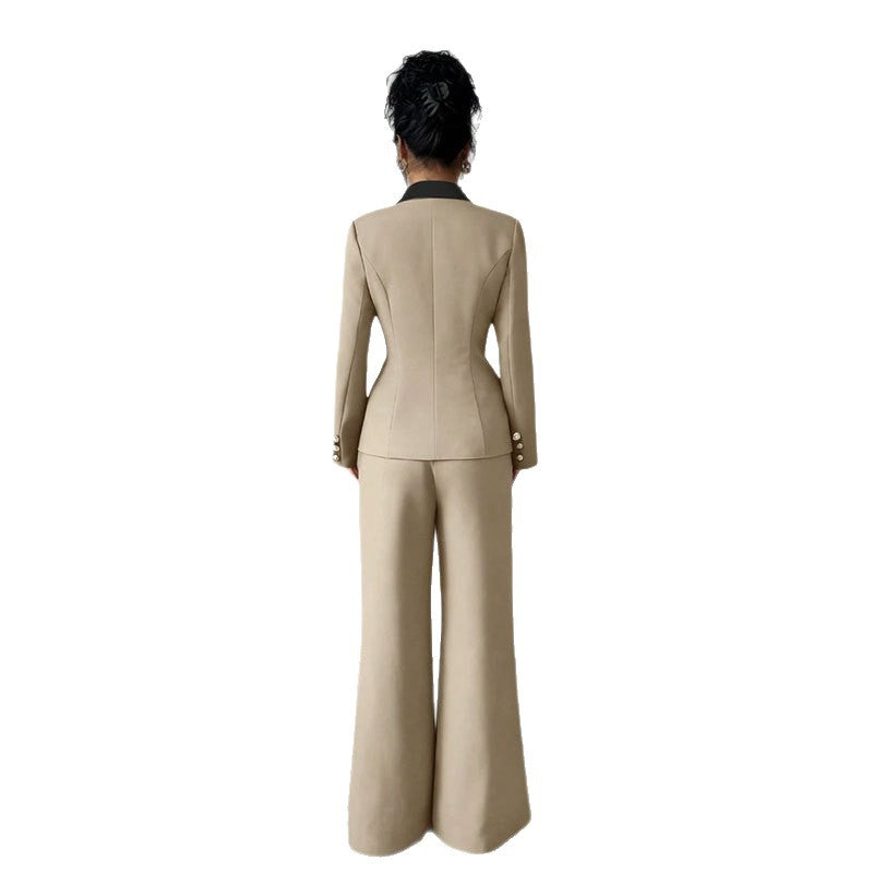 Women Elegant Double-Breasted Blazer Set Mune Fashion