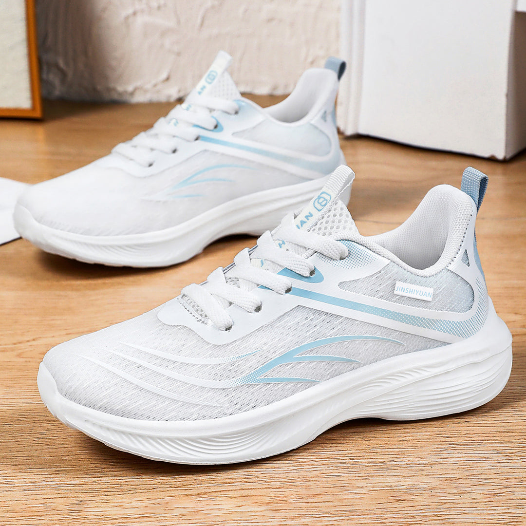 Women’s breathable lightweight running shoe with cushioning wave EVA sole and seamless mesh upper Mune Fashion