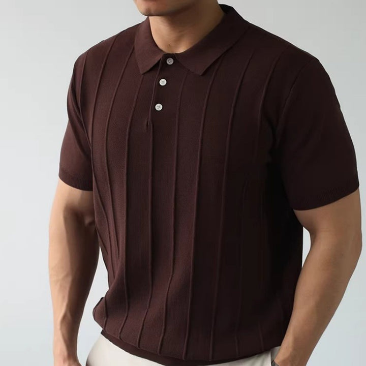 Men's Short Sleeve Polo Shirt with Structure Mune Fashion