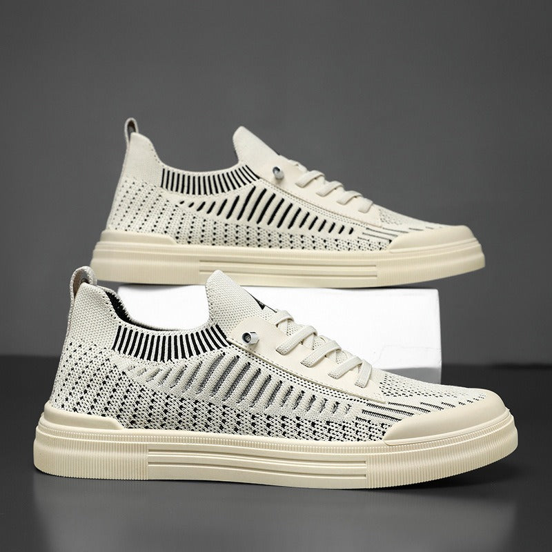 Men's knitted sock sneakers with elastic shaft and cushioned rubber sole Mune Fashion