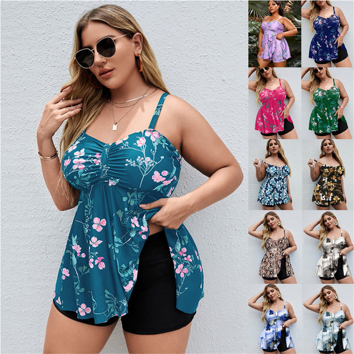 Ladies Tankini with flattering design and integrated shorts Mune Fashion